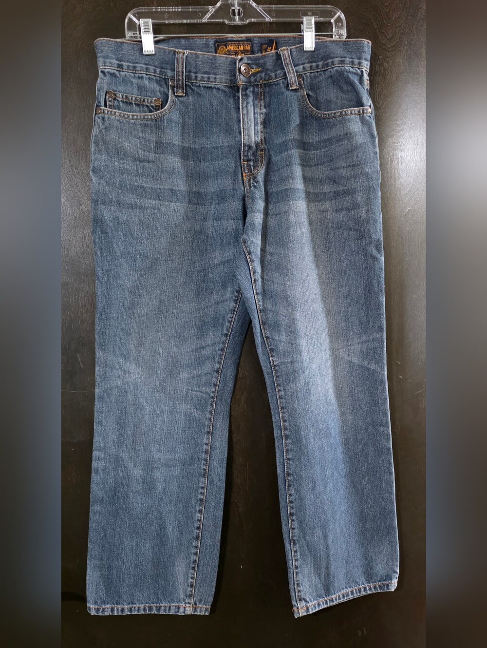American Rag Men's Medium Blue Straight-Leg Smith Fit Men's Jeans Size 33/30